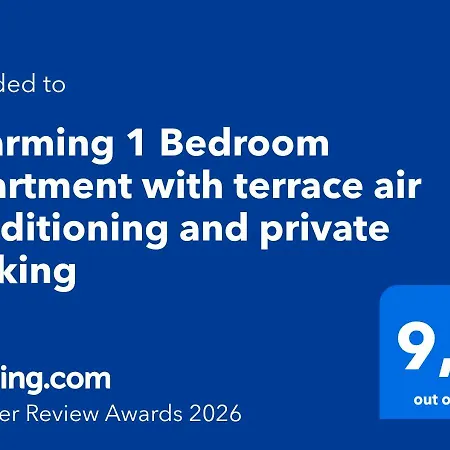Charming 1 Bedroom With Terrace Air Conditioning And Private Parking Apartamento *